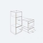 کشو خنک کننده توکار پاندورا زیگما | آشپزخانه پارسه