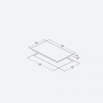 گاز رومیزی Berbenno 5G Center 90 Steel زیگما
