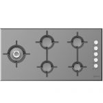 گاز رومیزی Cristallo 5G Side 100 Glass Steel زیگما