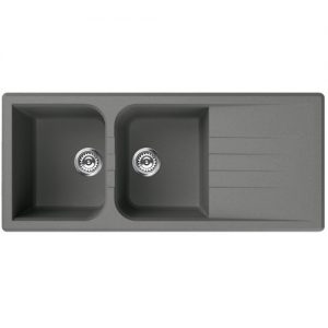 سینک گرانیتی مدل EV GRANIT 2B1D Titanium زیگما