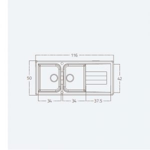 سینک گرانیتی مدل MIRA AUTO Waste COVER زیگما
