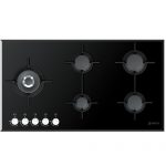 گاز رومیزی CRISTALLO 5G SIDE 92 GLASS BLACK زیگما | آشپزخانه پارسه