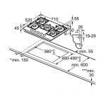 گاز رومیزی PPQ716B21E بوش| آشپزخانه پارسه